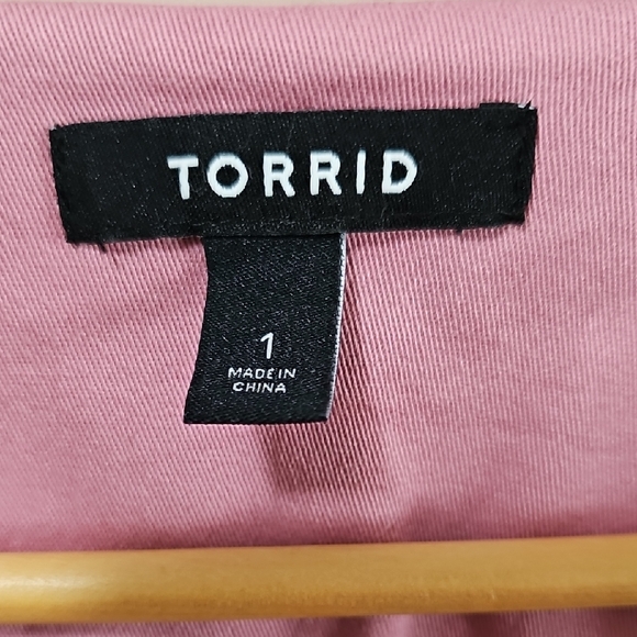 Torrid Pink Button-Front Blazer - Picture 2 of 6